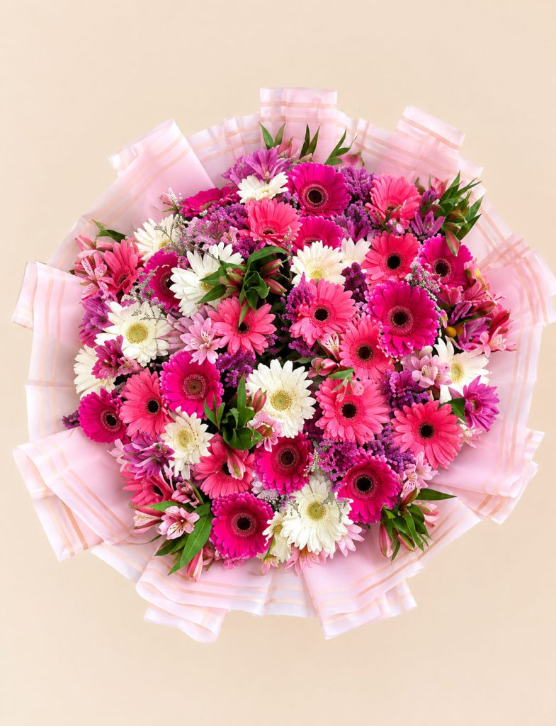 Ramo Gigante de Gerberas Rosas Premium