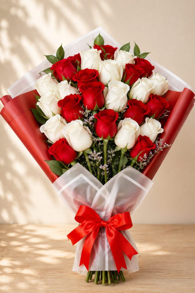 24 Rosas Bicolor