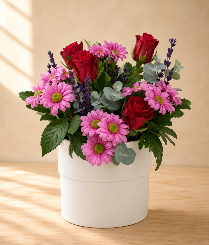 Rosas y Margaritas en Caja