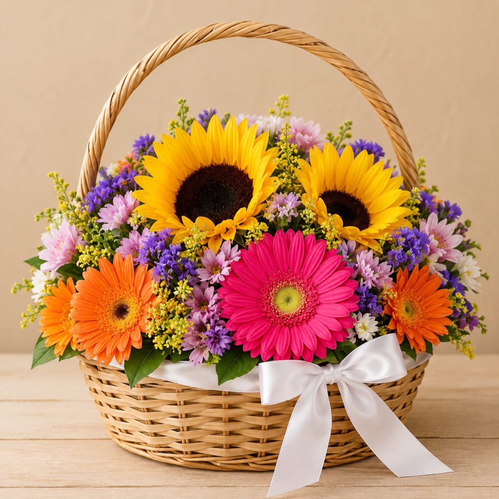 Girasoles y Gerberas