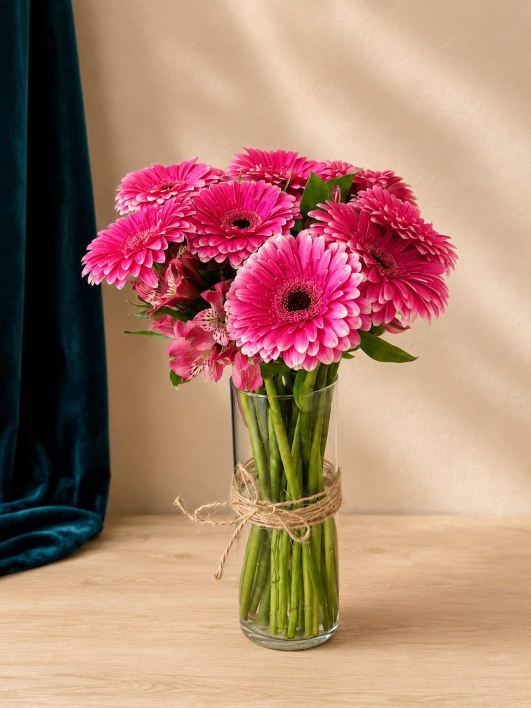 Gerberas en Florero