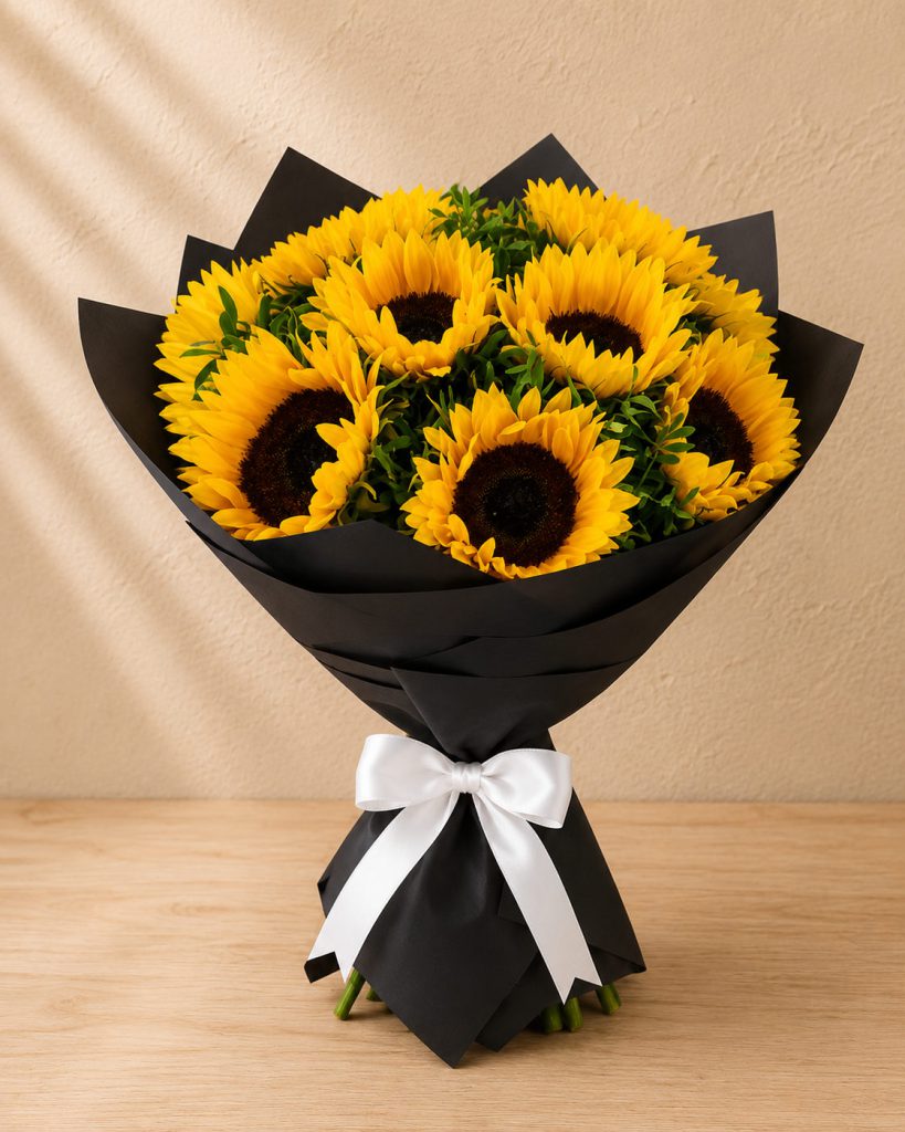 Ramo Girasoles Dorados