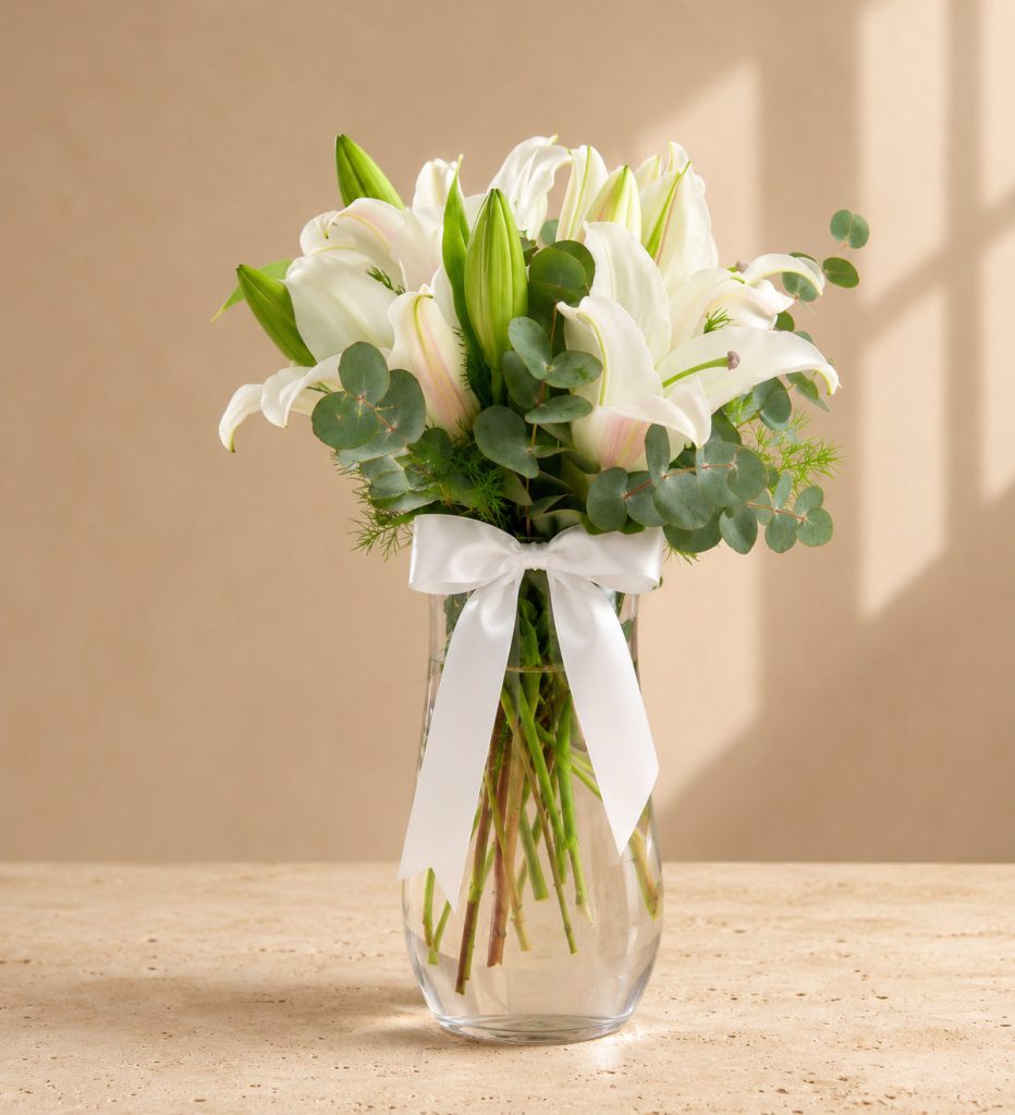 Elegancia de Lirios Blancos