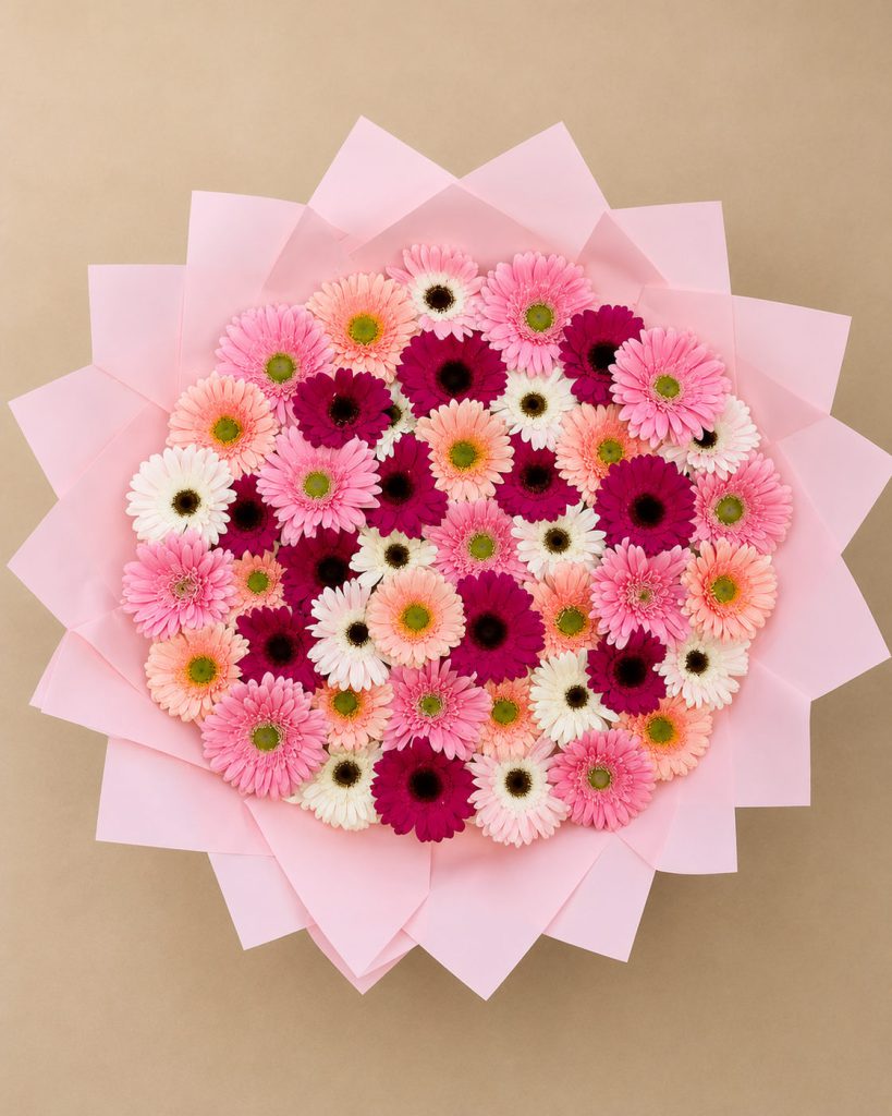 Ramo Gerberas Encanto Rosa Jumbo